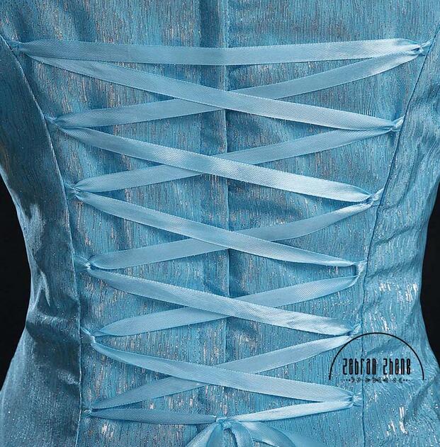 Top Quality New Arrival Ariel Princess Cosplay Costume Blue Dress For Halloween Costumes Custom-Made