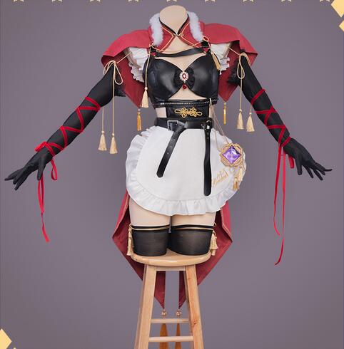 Cosplay Beidou Maid Costume Game Genshin Impact Fanart Exclusive Beidou Maid Ver Cosplay Maid Dress In Stock Outfits