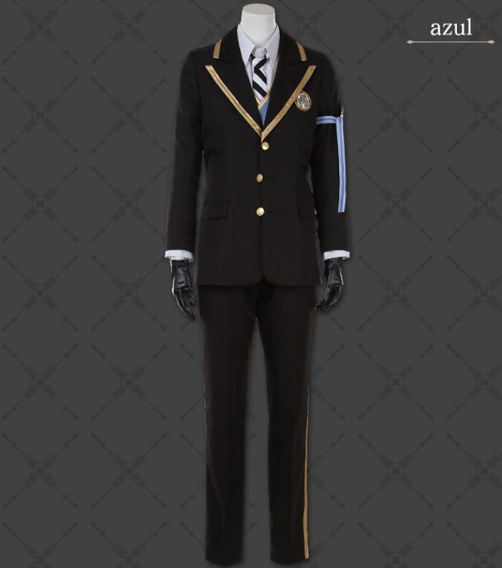 New! Twisted Wonderland OCTAVINELLE Azul Floyd Jade School Unoforms Cosplay Costume Halloween Cos Party Uniforms H