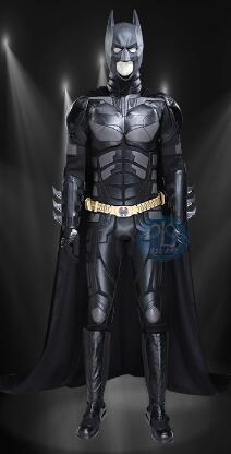 Bat Cosplay Costume The Dark Knight Rises Suit for Man Bat Bruce Wayne Cosplay Outfit Jumpsuit with Cape Mask for Halloween