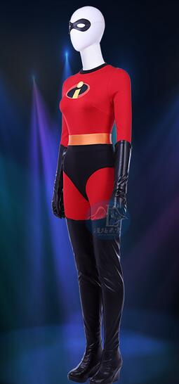 2018 New The Incredibles 2 Cosplay Elastigirl Helen Parr Costume Halloween Jumpsuits Mask Outfit