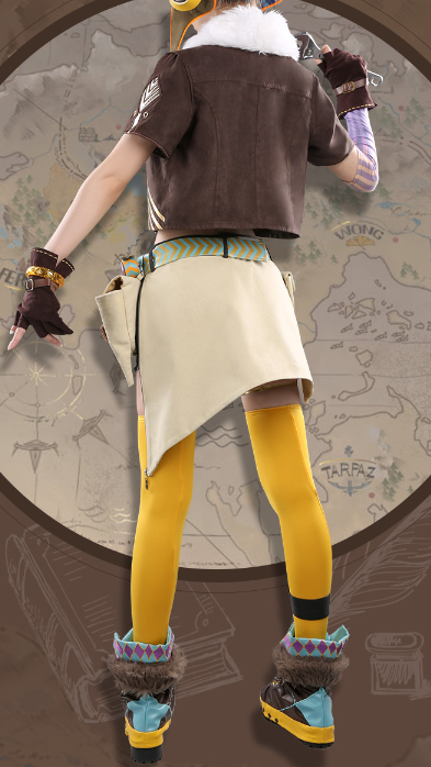 Anime Song Time Project Gloria Vella Cosplay Costume Coat Pants Wig Daily Women Carnival Party Uniform Brand New