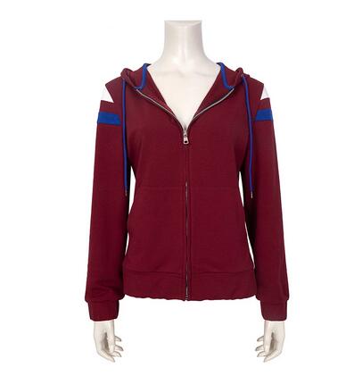 Scarlet Witch Hoodie in Wanda Vision Cosplay Costume Zip Up Jacket Coat Halloween Carnival Suit
