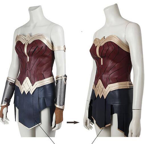 Halloween Superheroine WW84 Cosplay Diana Prince Costume 1984 Battle Suit Sexy Bodice Skirt Fancy Party Princess Outfit