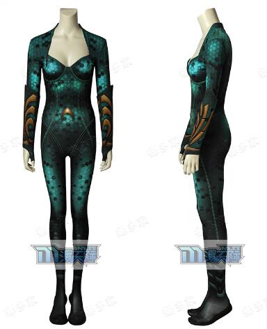 Aquaman Mera Jumpsuit cosplay Costume adult Women Cosplay Aquaman Mera Costume Sexy jumpsuit zentai