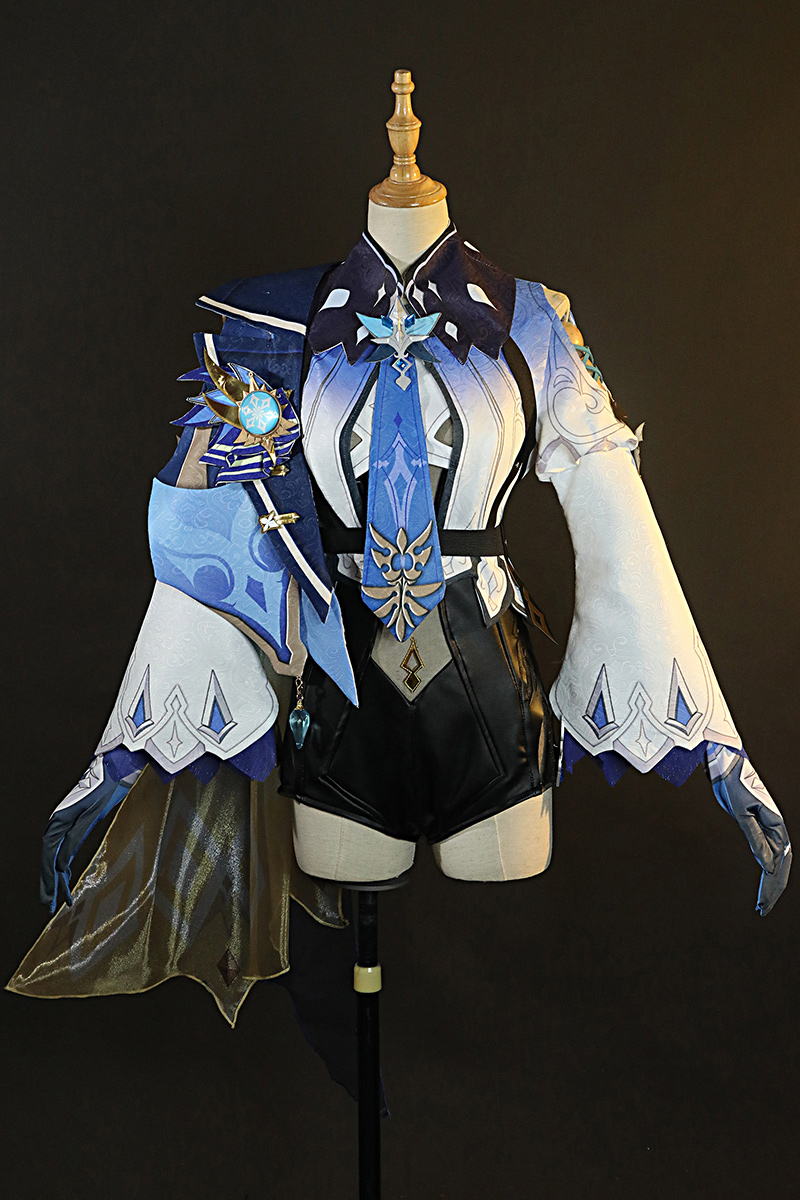 Genshin Impact Eula Cosplay Costume Uniform Cosplay Costume Women Halloween Party Outfit Game Suit Lovely Jumpsuits