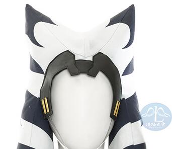 The Clone Wars Season 7 Ahsoka Tano Cosplay Costume with Headgear Ahsoka Costume for Adult Woman Halloween Fancy Hat Party Suit