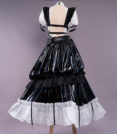In Stock Combat Maid Cosplay Dress Club Cosplay Costume  AGOTO: �?Club Costume Apron