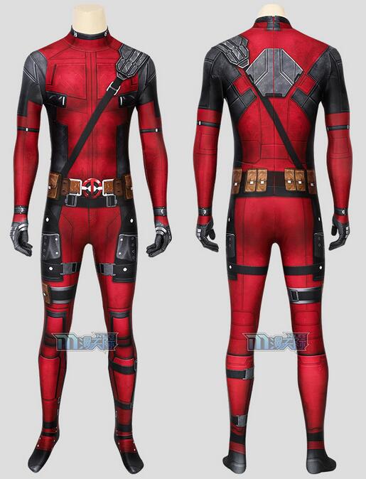 Deadpool Cosplay Costume Adult Tights Wade Winston Wilson Cosplay Stretch Jumpsuit Cosplay Halloween Superhero Costume