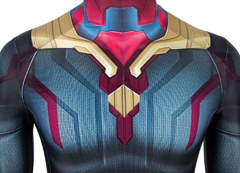 Vision Cosplay Costume Movie Avengers3 Infinity War Bodysuit Adult Cosplay Jumpsuit Superhero Costume Halloween
