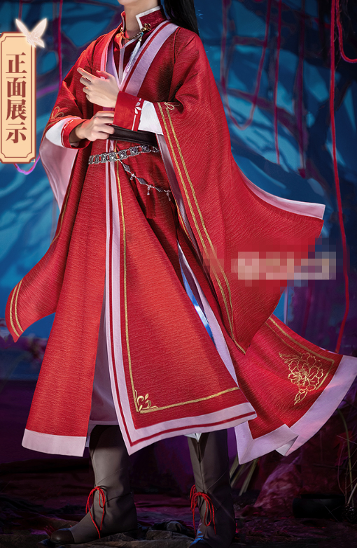 DokiDoki-SR Anime Tian Guan Ci Fu Cosplay Hua Cheng San Lang Ver Red Costume Heaven Official's Bless HuaCheng Cosplay