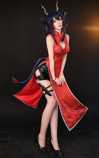 Anime! Arknights Chen New Year SuiHongXia Skin Red Cheongsam Sexy Dress Uniform Cosplay Costume For Women 2020 NEW Free Shipping