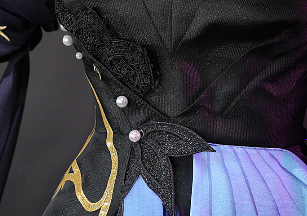 Game Genshin Impact Keqing Cosplay Costume Opulent Splendor Keqing New Skin Halloween Costume Fancy Women Sexy Dress S-XXL