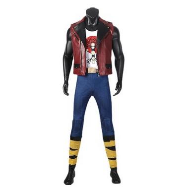 Thor Cosplay Costume Movie Thor 4 Love and Thunder Thor Odinson Cosplay Red Vest Pants Set Townwear