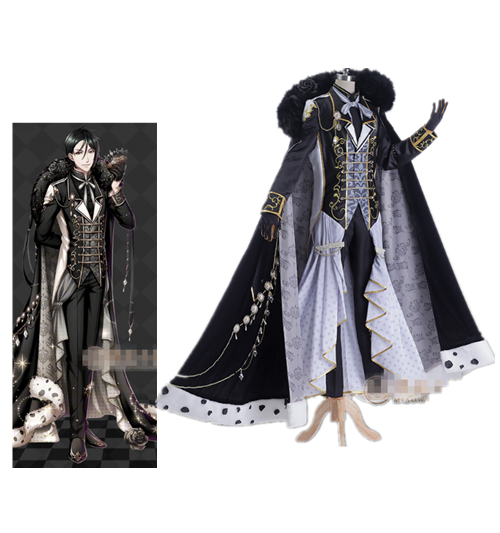 CoCos-SSS Anime Black Butler Sebastian Cosplay Costume Anime Cos Yume 100 Cosplay Sun Awakening Sebastian Michaelis Costume
