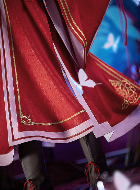 DokiDoki-SR Anime Tian Guan Ci Fu Cosplay Hua Cheng San Lang Ver Red Costume Heaven Official's Bless HuaCheng Cosplay