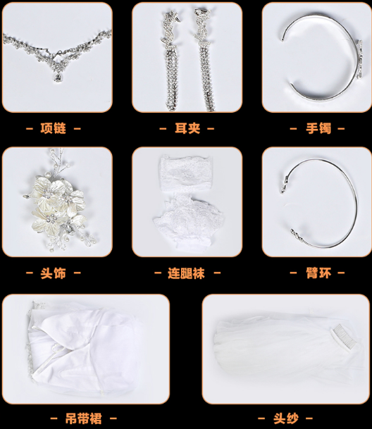 Azur Lane Taihou Dress Cosplay Costume Halloween Party Outfit For Women Suit Sexy White Wedding Dress Role Play XS-XXL