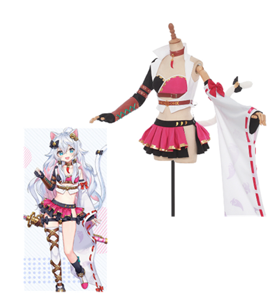 Anime VTuber Hololive Kagura Nana Battle Dress Sexy Outfit Party Uniform Cosplay Costume Women Halloween Free Shipping 2021 New
