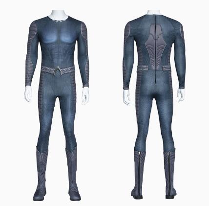 Superhero Arthur Curry Cosplay Costume Jumpsuit Halloween Zentai Suit for Adult Men Custom Size