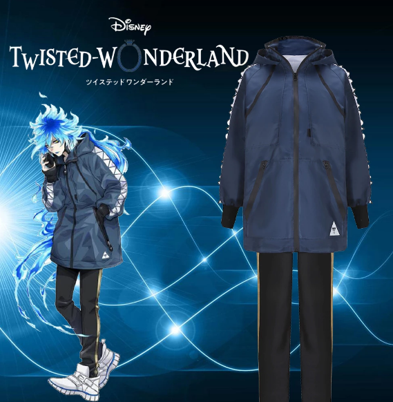 Twisted-Wonderland Cosplay Hercules Idia Shroud Cosplay Costume Jacket Pants Halloween Carnival