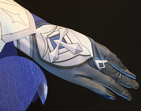 Genshin Impact Eula Lawrence Cosplay Costume Halloween Carnival Wave Flower Knight Funny Costume Glove Jewelry Anime Cosplay Wig