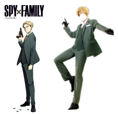 CoCos-SSS Anime Spy X Family Loid Forger Cosplay Costume Anime Spy Family Cosplay Twilight Loid Forger Costume with Cosplay Wig