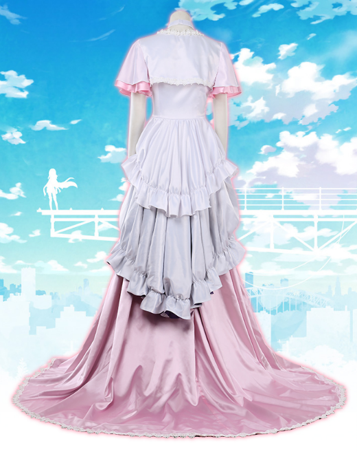 Anime Puella Magi Madoka Magica Madoka Kaname Goddess Cosplay Costume for Women Halloween Ubiform H