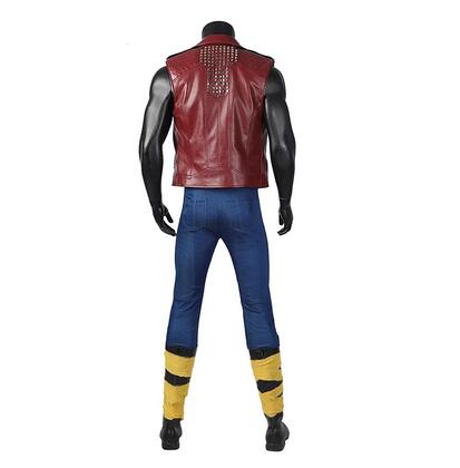 Thor Cosplay Costume Movie Thor 4 Love and Thunder Thor Odinson Cosplay Red Vest Pants Set Townwear