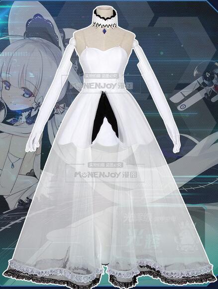 Monenjoy Azur Lane HMS Illustrious Cosplay Costume Royal Navy Cos Suit