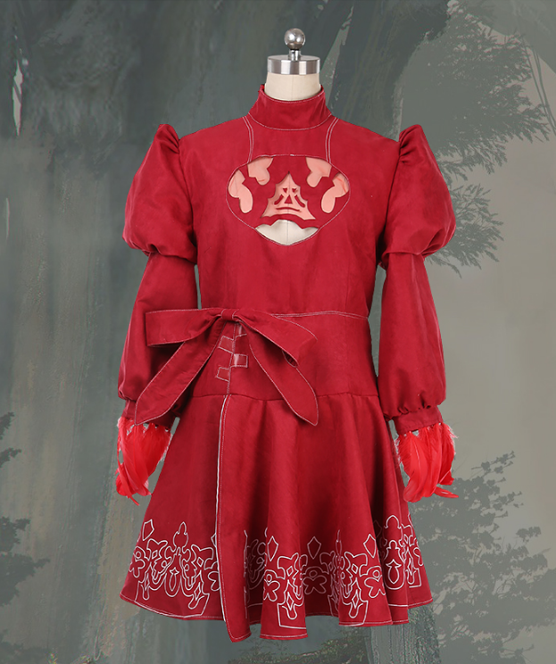 Athemis NieR Automata Cosplay Costumes YoRHa No. 2 Type B Cosplay Costume 2b Set White Black Red Set Custom Made Size