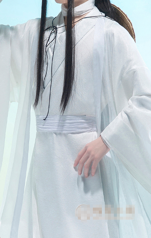 COS-HoHo Anime Heaven Official's Blessing XieLian Tian Guan Ci Fu Xie Lian White Ancient Handsome Uniform Cosplay Costume Men