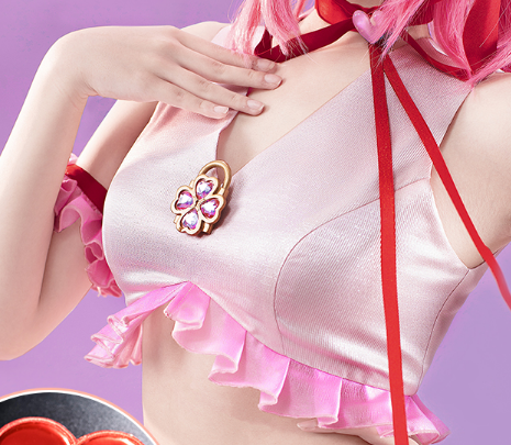 Shugo Chara Hinamori Amu Club Heart Cosplay Costume Battle Suit Sweet Lovely Dress Uniforms Halloween Carnival Party Outf