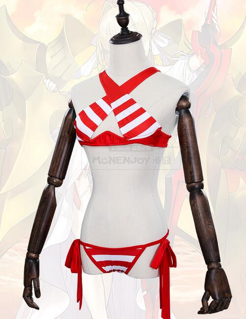 Fate Grand Order Nero Claudius Cosplay Emperor of Roses Cos Caster Swimsuit Costume