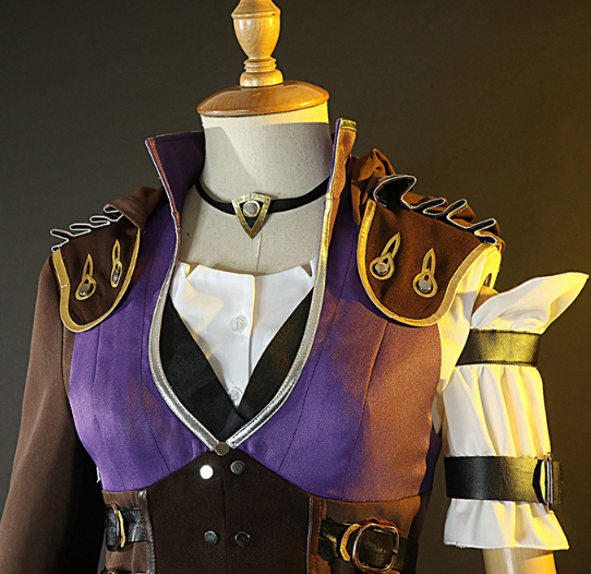 Anime Game LOL Caitlyn Violet Battle Of Two Cities Suit Daily Uniform Cosplay Costume Halloween Women Caitlyn Kiramman