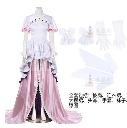 Anime Puella Magi Madoka Magica Madoka Kaname Goddess Cosplay Costume for Women Halloween Ubiform H