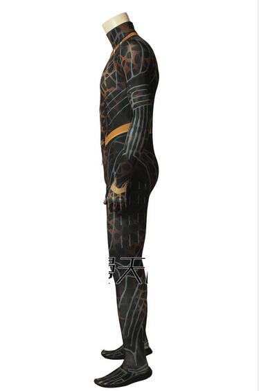 Movie Black Panther Erik Stevens Costume Jumpsuit Cosplay Cosplay Adult Bodysuit Halloween Black Panther Superhero Costume