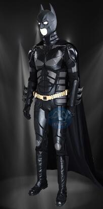 Bat Cosplay Costume The Dark Knight Rises Suit for Man Bat Bruce Wayne Cosplay Outfit Jumpsuit with Cape Mask for Halloween
