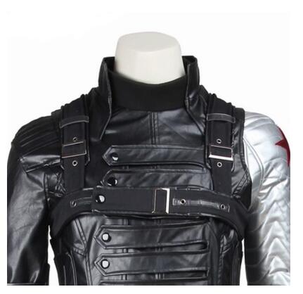 Winter Soldier Cosplay Costume Bucky Barnes Movie Captain America 2 Winter Soldier Costume Halloween Costume Adult Men
