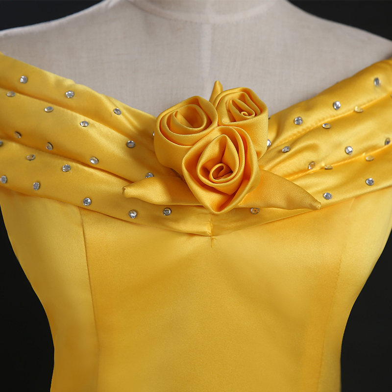 High quality Beauty and Beast Belle Dress Adult Princess Belle Cosplay Costume Fancy Princess Belle Costume