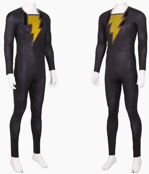 Black Adam Cosplay Costume Halloween Costume Sets Cape Bodysuit Halloween Costumes for Men Movie Cosplay