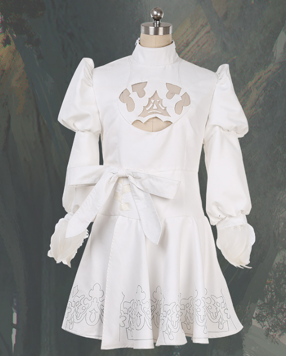 Athemis NieR Automata Cosplay Costumes YoRHa No. 2 Type B Cosplay Costume 2b Set White Black Red Set Custom Made Size