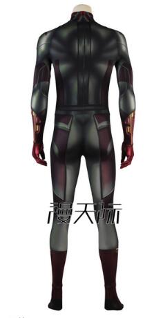 Movie Avengers Infinity War Vision Costume Cosplay Sdult Bodysuit Vision Cosplay Print Suit Halloween Costume