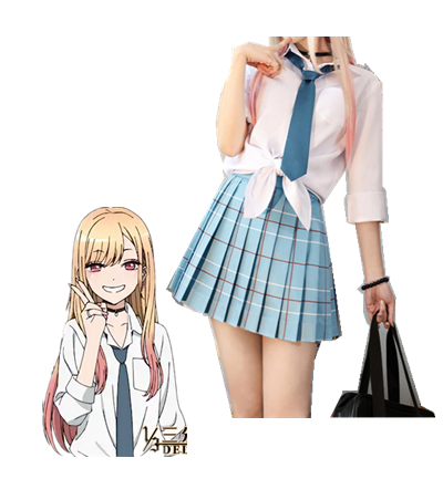 Anime My Dress-Up Darling Cosplay Kitagawa Marin Cosplay Costume School Uniform My Dress-Up Darling