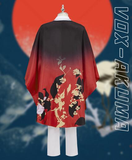 Hololive Vtuber Luxiem Vox Akuma Cosplay Costume Vox Akuma Halloween Party Suit Uniforms outfit anime kimono
