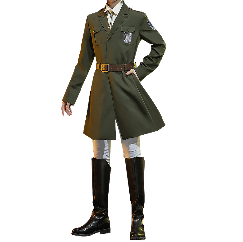 DokiDoki-SR Anime Attack on Titan Cosplay Shingeki no Kyojin Anime Cosplay Levi Costume Survey Corps