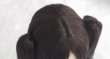 Fate/Grand Order Tohsaka Rin Cosplay Wig Fate Ishtar Cosplay Wig FGO Cosplay Wig 80cm long Brown Double Tail Cosplay Hair