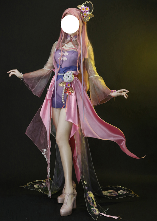 Honor Of Kings Cos Wang Zhao Jun Qixi Qiqiao Weaving Character Cosplay Ancient Style Cheongsam Game Costume Female Gift