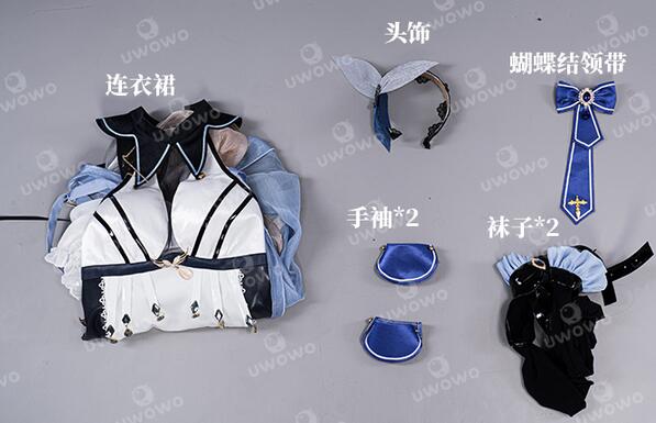 Maid Eula Costume Exclusive Game Genshin Impact Cosplay Eula Maid Dress Costume Halloween Carnival Outfit