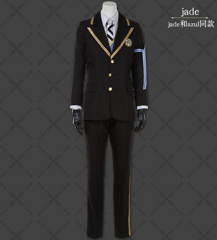 New! Twisted Wonderland OCTAVINELLE Azul Floyd Jade School Unoforms Cosplay Costume Halloween Cos Party Uniforms H