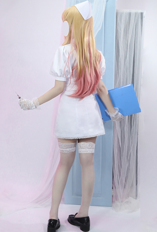 Anime My Dress Up Darling Cosplay Costume Kitagawa Marin White Nurse Uniform Hat Woman Halloween Party Costume